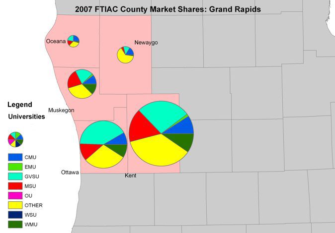 Grand Rapids Market Counties Map