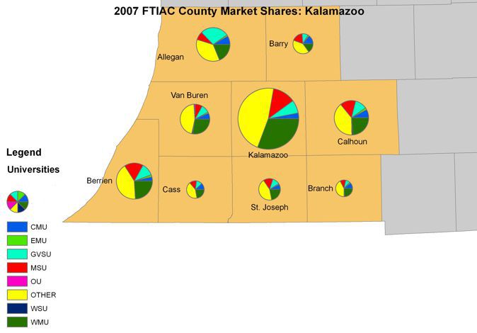Kalamazoo Market Counties Map