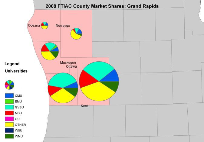 Grand Rapids Market Counties Map