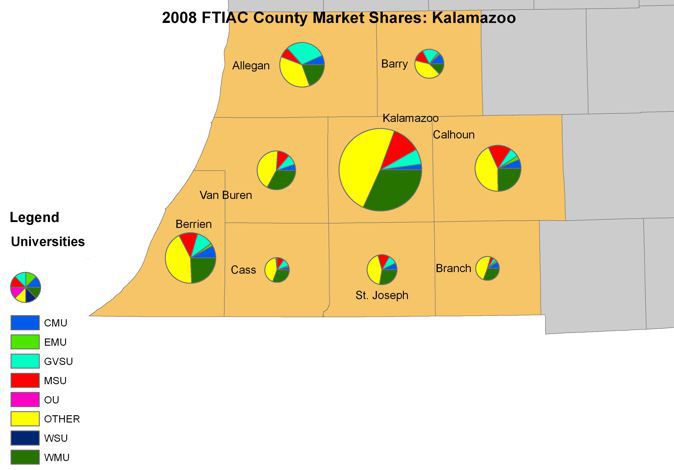Kalamazoo Market Counties Map
