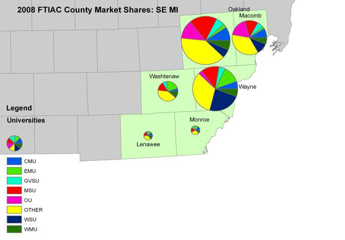 SE MI Market Counties Map