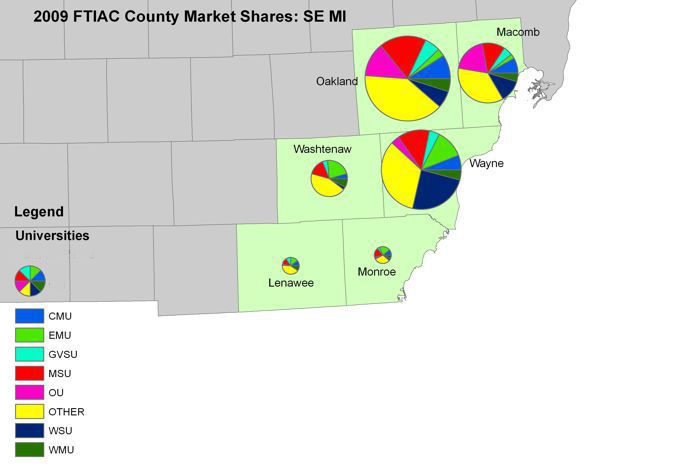SE MI Market Counties Map