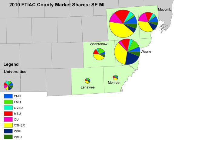SE MI Market Counties Map