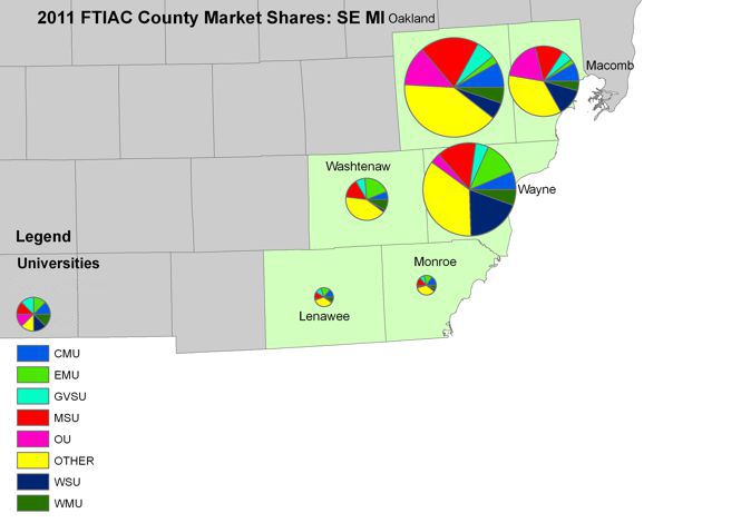 SE MI Market Counties Map